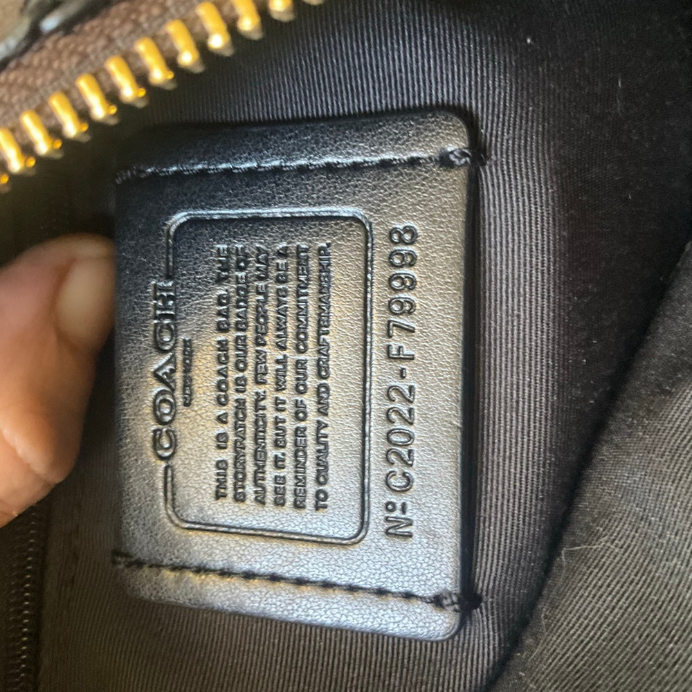 COACH Signature PRAIRIE SATCHEL in Signature Canvas Dark Brown/Black/Multi, EUC - Picture 10 of 14